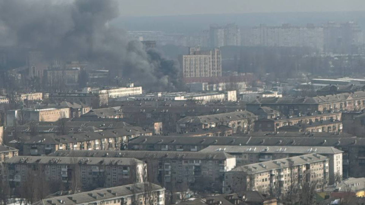 Пожар в Киеве